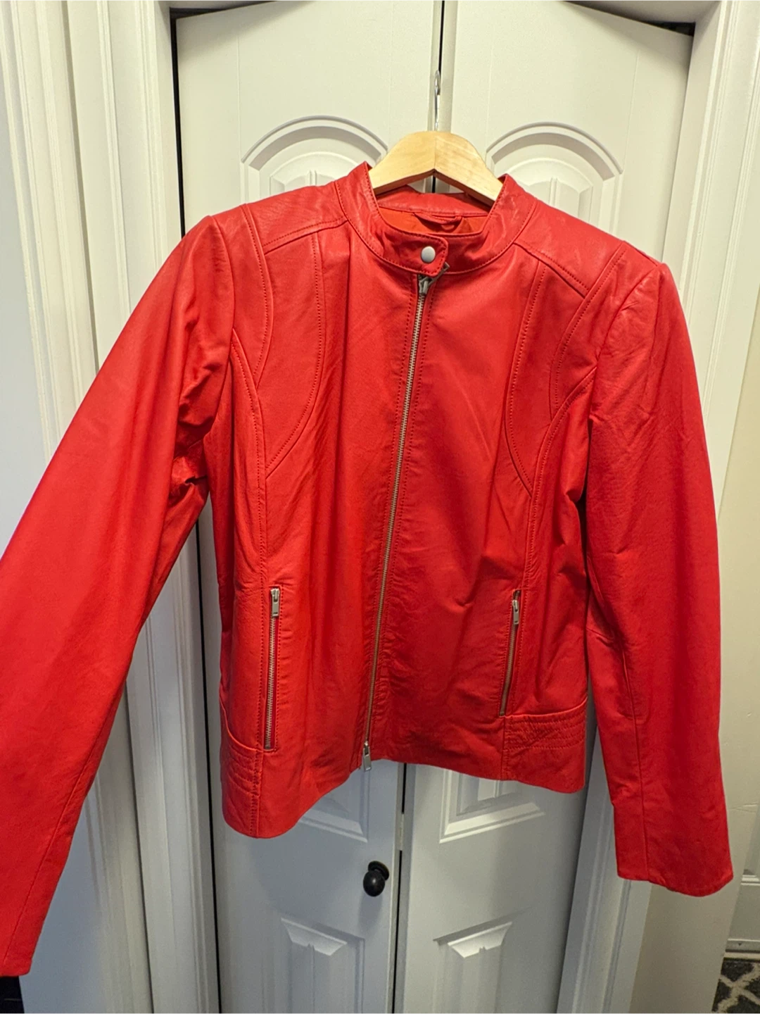 Danier Nola Red Leather Jacket XL