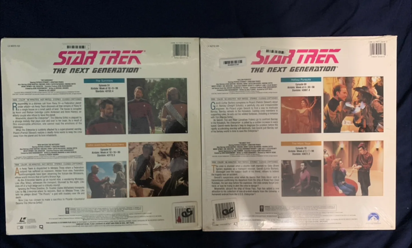 Star Trek: The Next Generation Episodes 51 52 69 70  (Laserdisc) image indicator(3)