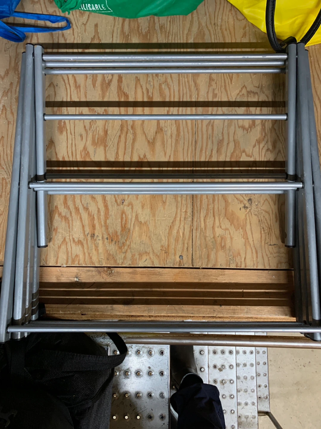 Folding Clothes Drying Rack - Silver - photo 3