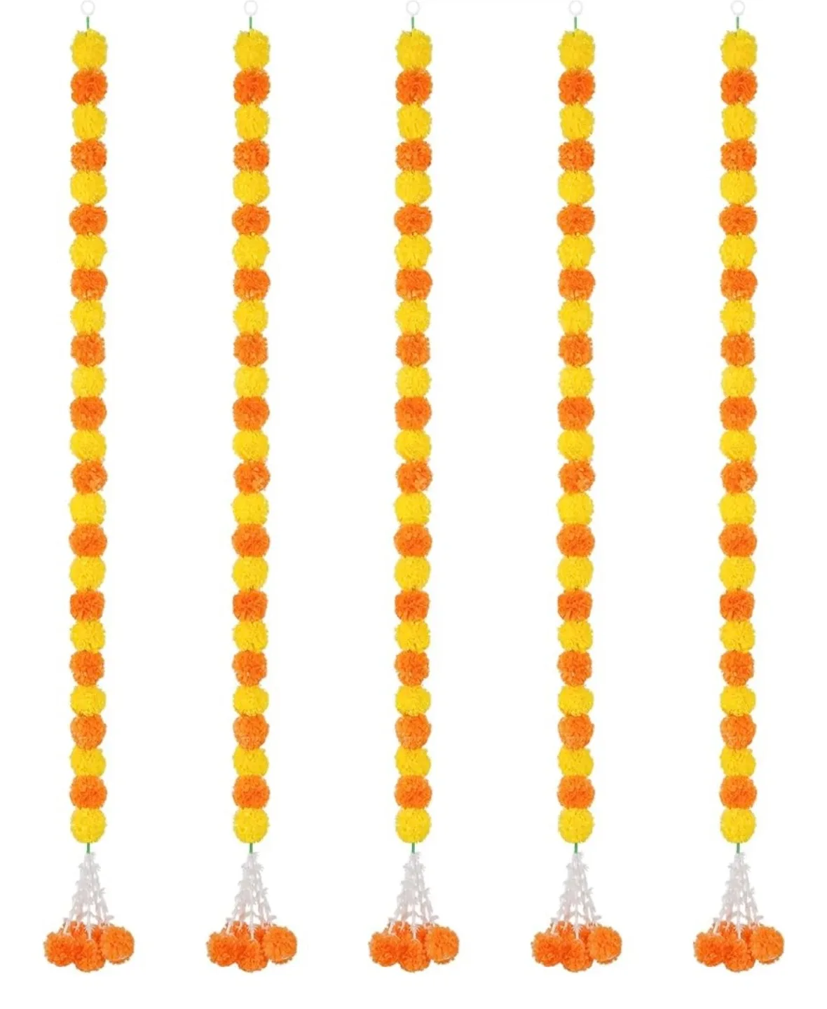 Marigold Flower Garland 5 PCS thumbnail