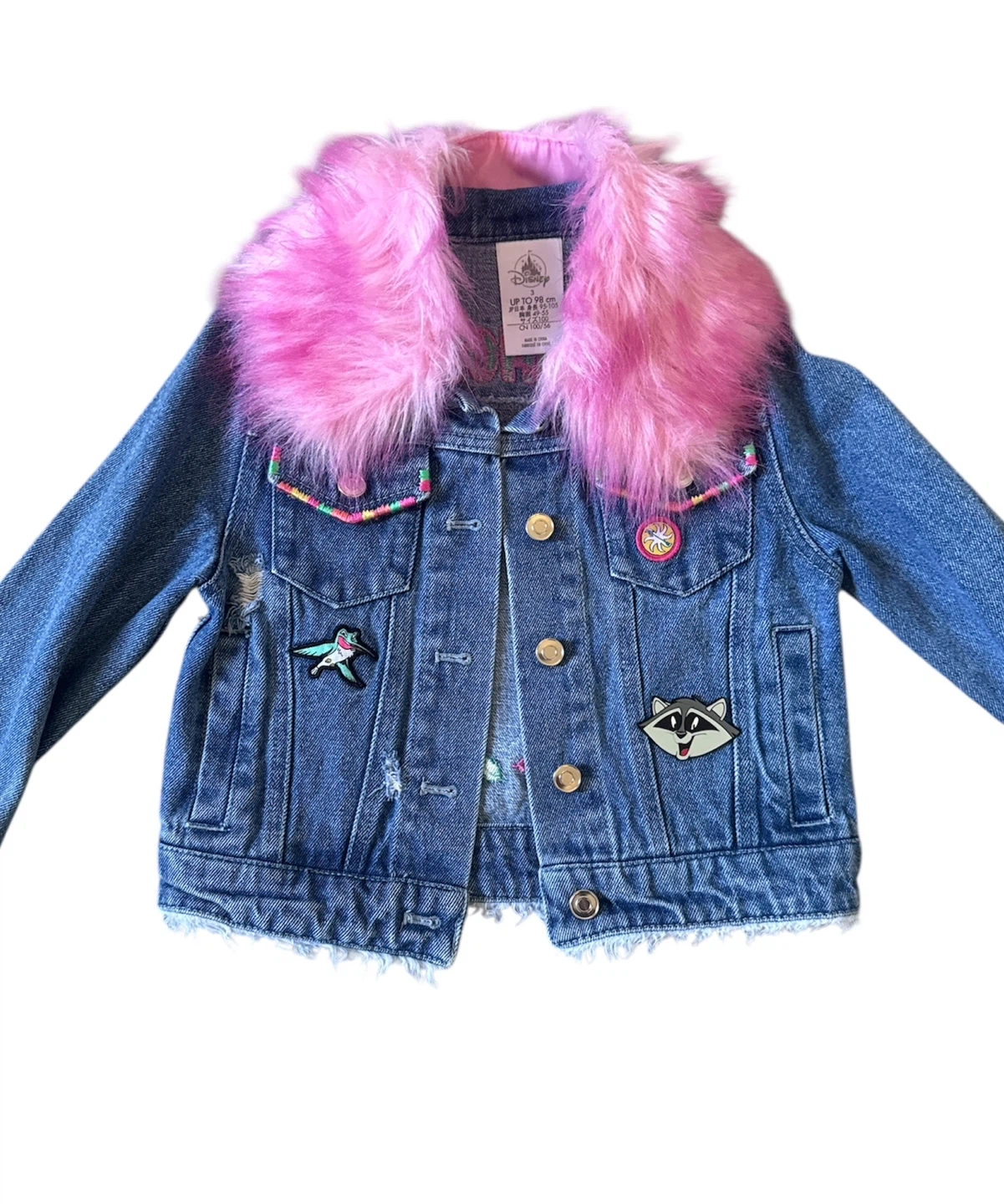 Disney Pocahontas Denim Jacket - Size 3T