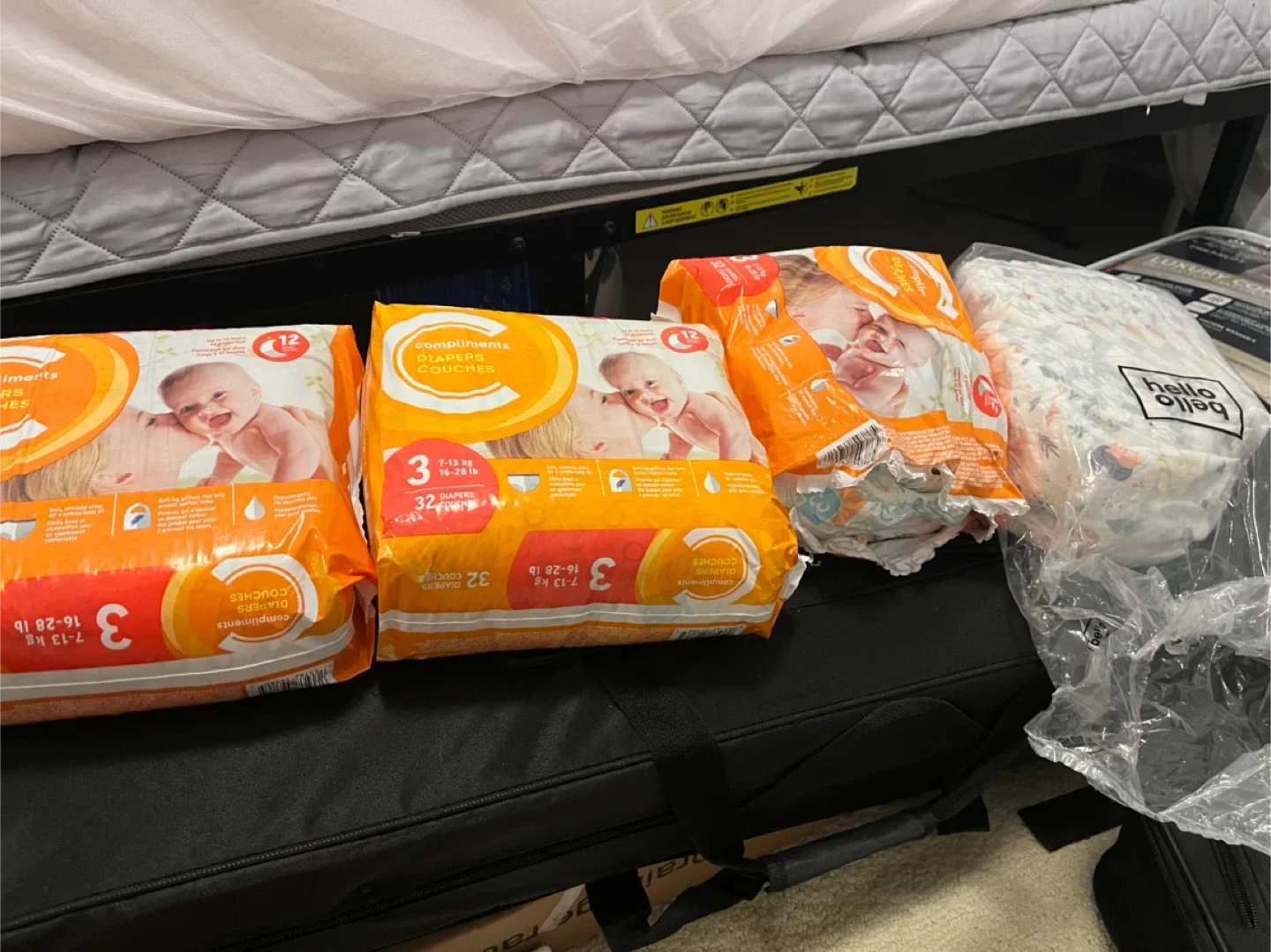 Compliments & Hello Bello Diapers Size 3 thumbnail