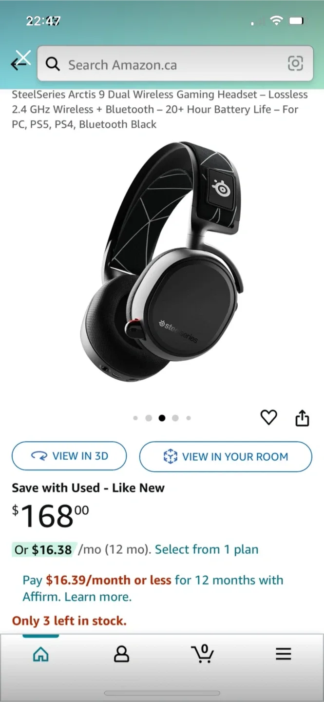 SteelSeries Arctis 9 Dual Wireless Gaming Headset thumbnail