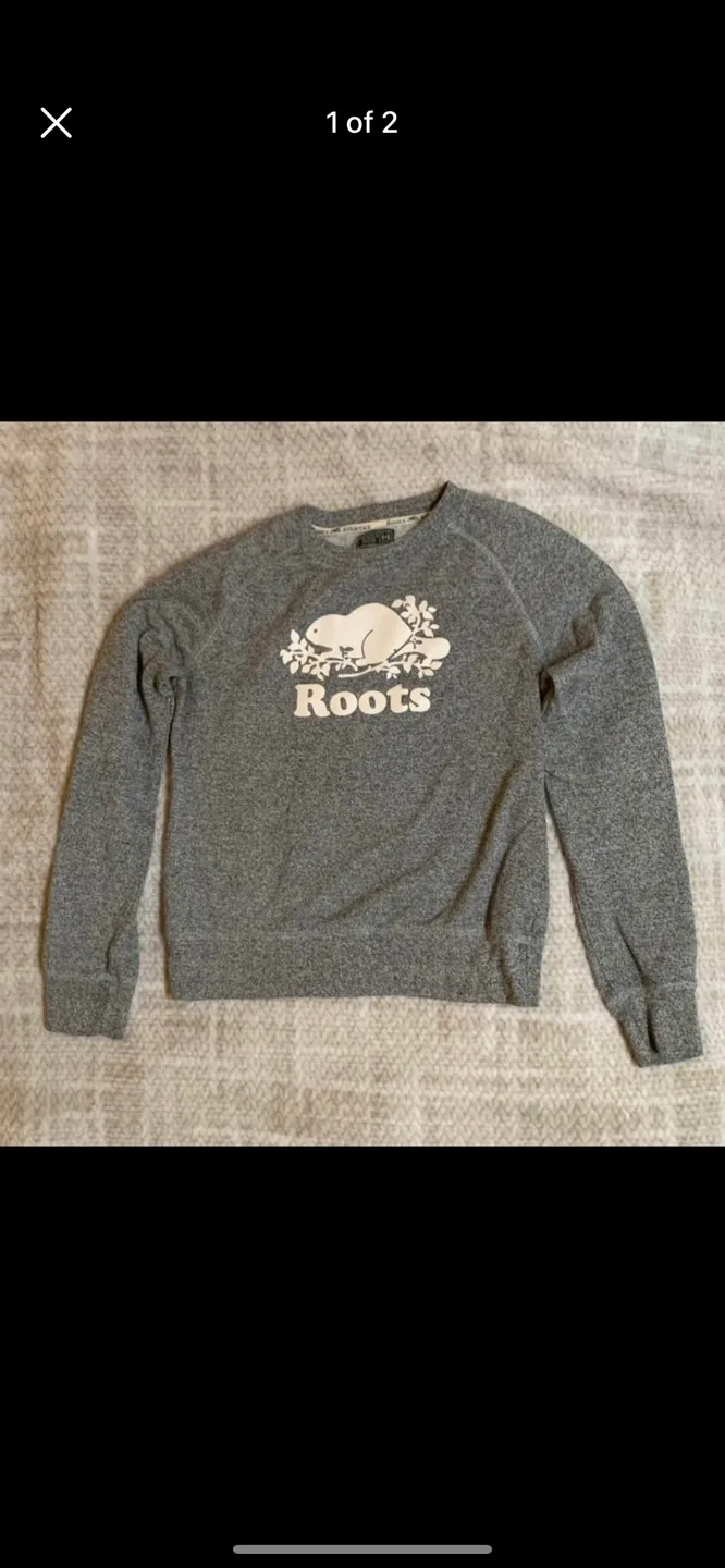 Roots Canada Grey Sweatshirt thumbnail