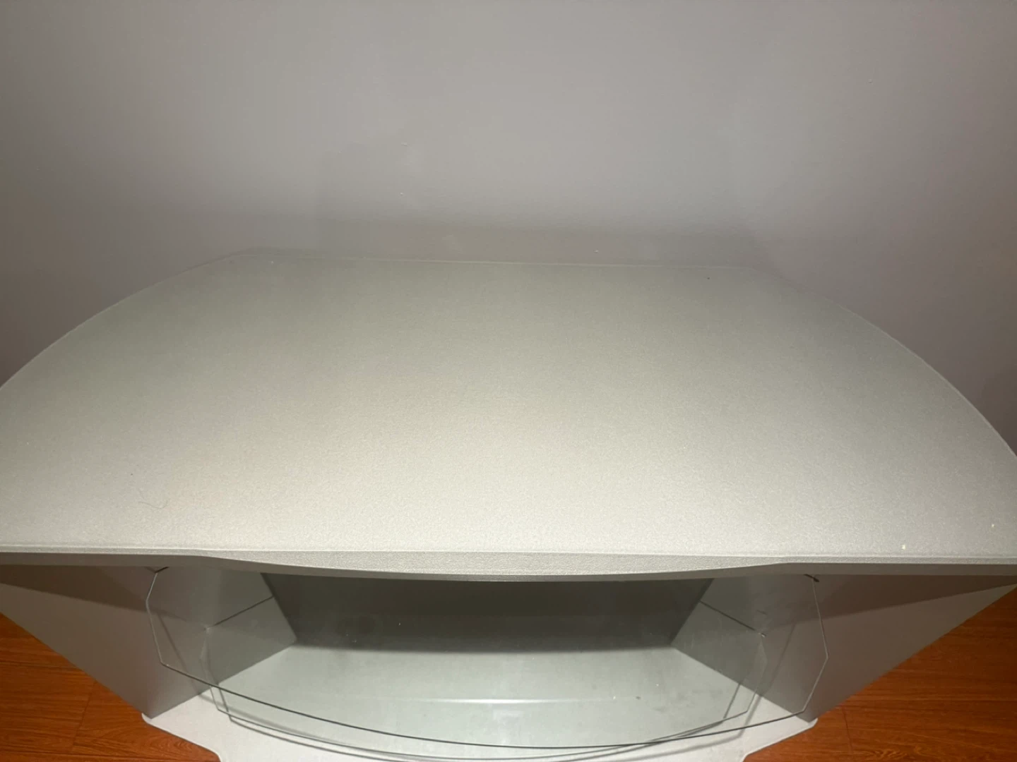 TV Stand with Glass Shelves - Great Condition! - photo 2