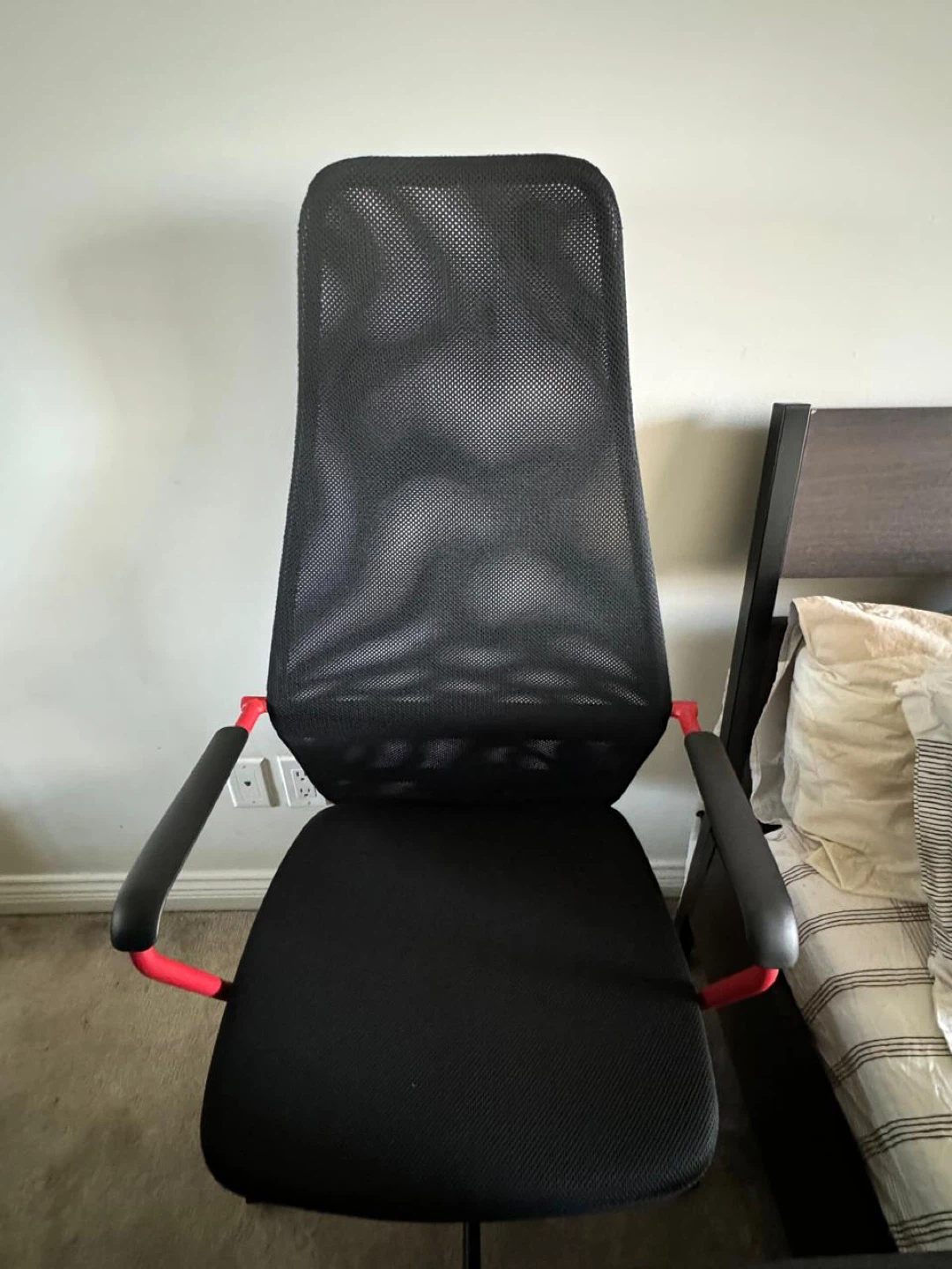 Black Desk and Office Chair Set - photo 3