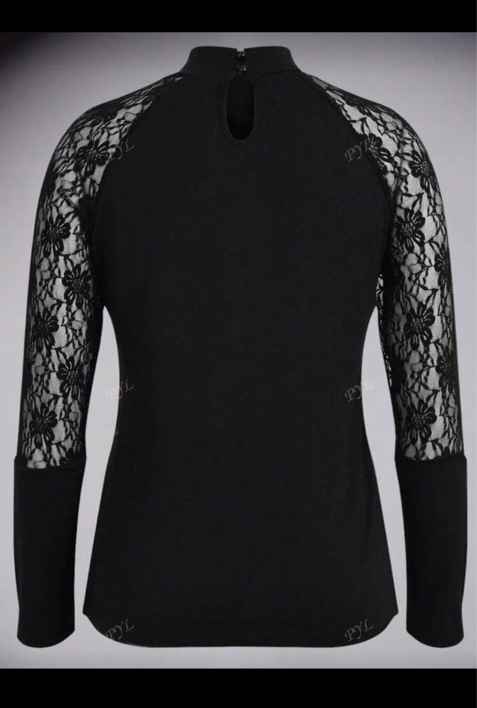Black Long Sleeve Top with Skull Design🥕 - photo 3