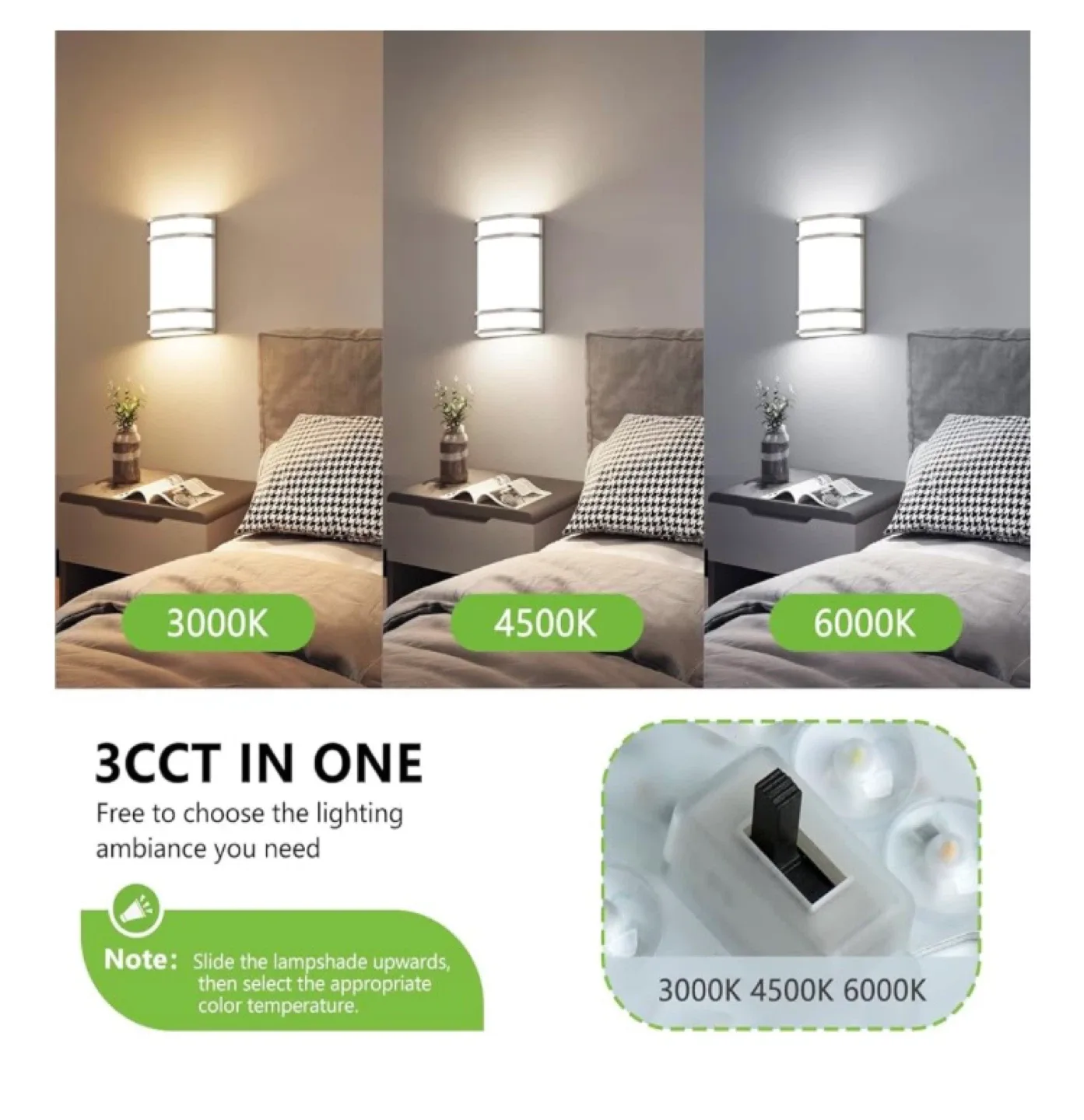 LED Wall Light - Dimmable image indicator(3)