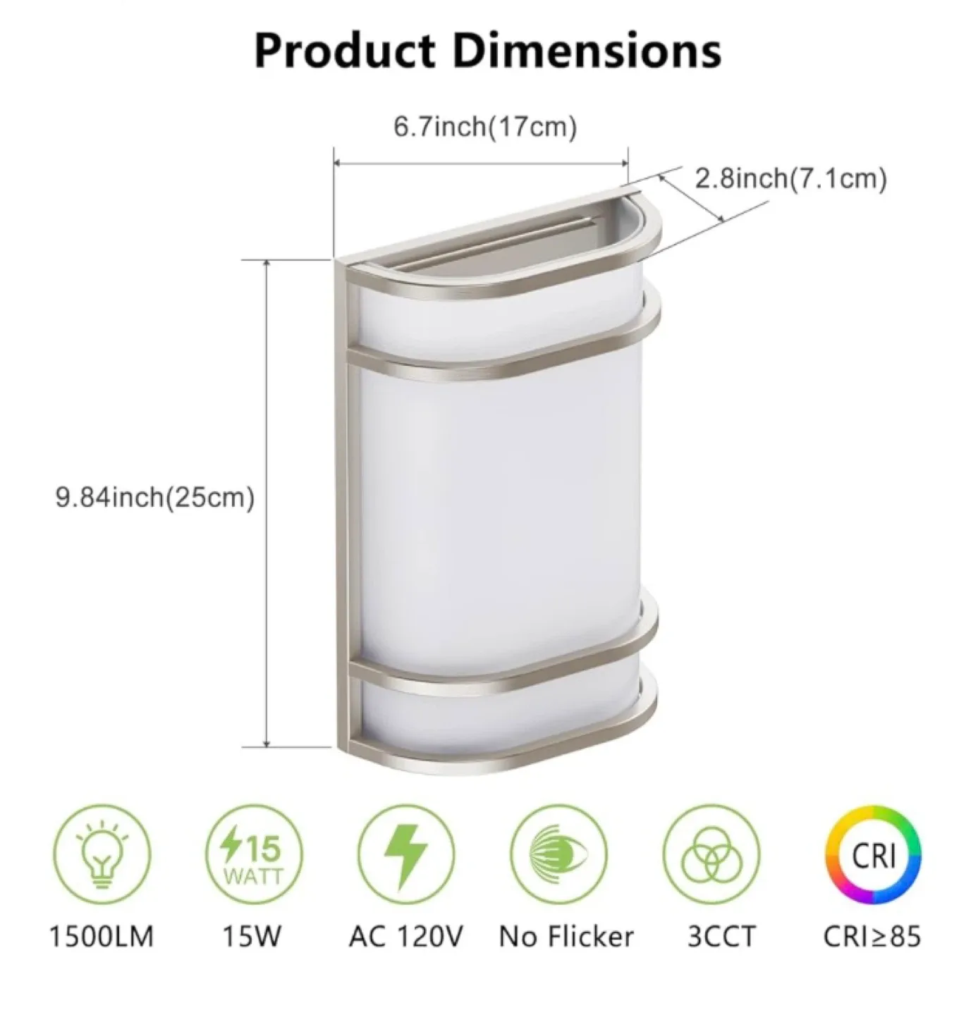 LED Wall Light - Dimmable image indicator(2)
