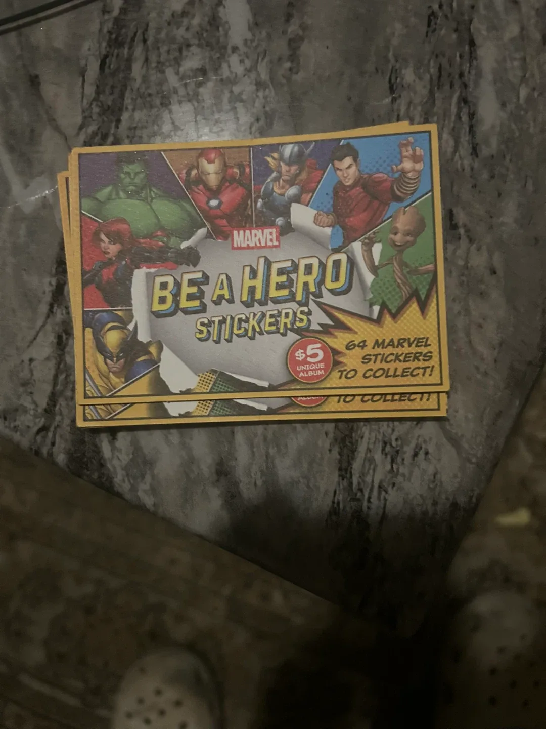 Marvel Be A Hero Stickers - 64 Stickers! Six packs thumbnail