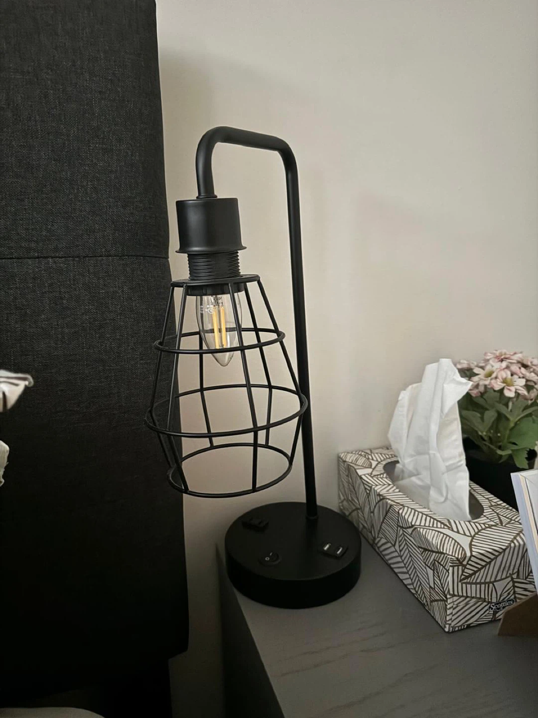 Black Industrial Style Table Lamp  - 2 - photo 2