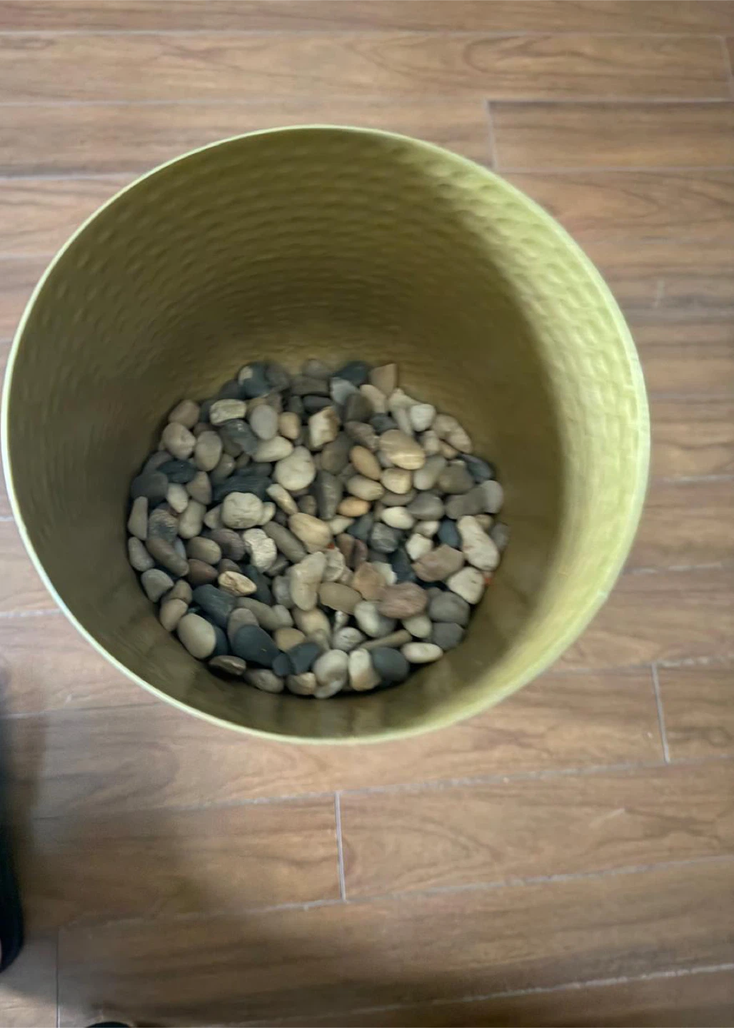 Gold Metal Plant Pot with Stand - photo 3