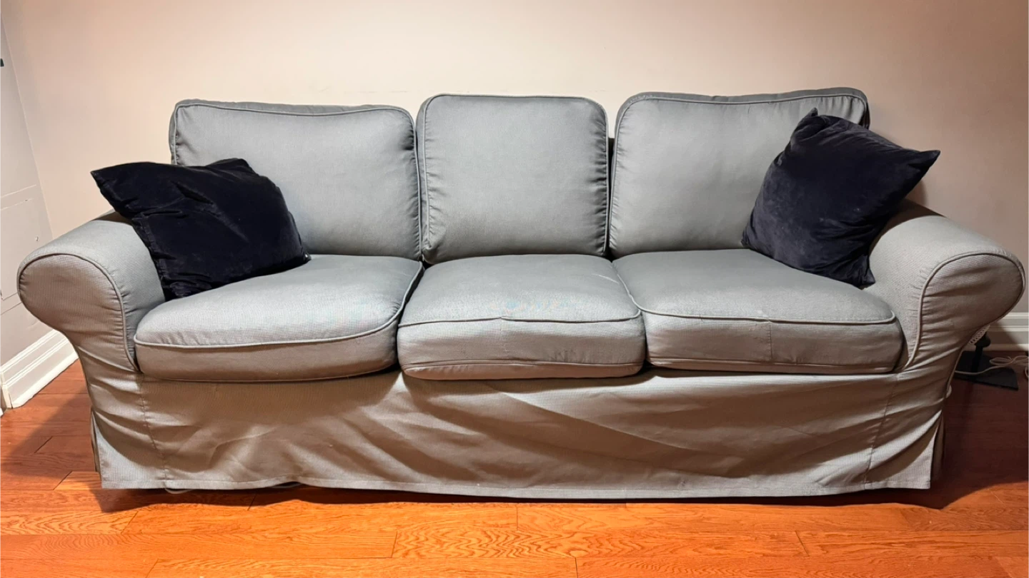 IKEA UPPLAND 3 seater Grey Sofa - photo 2