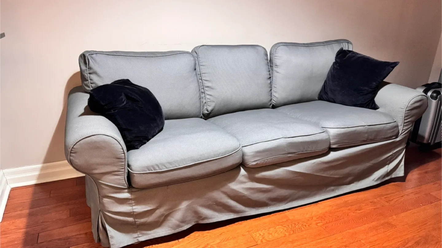 IKEA UPPLAND 3 seater Grey Sofa thumbnail