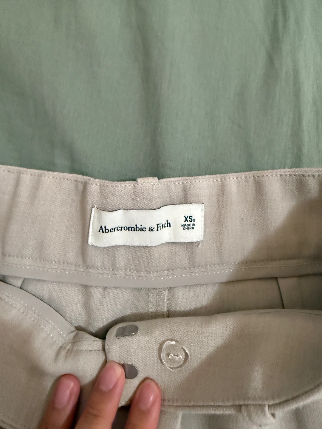 Abercrombie & Fitch XS Wide Leg Pants - Beige - photo 2