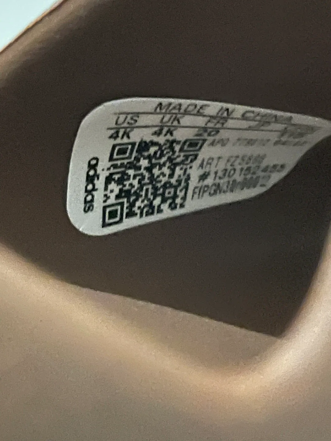 Adidas Yeezy Slide Infant Flax Size 4K image indicator(4)