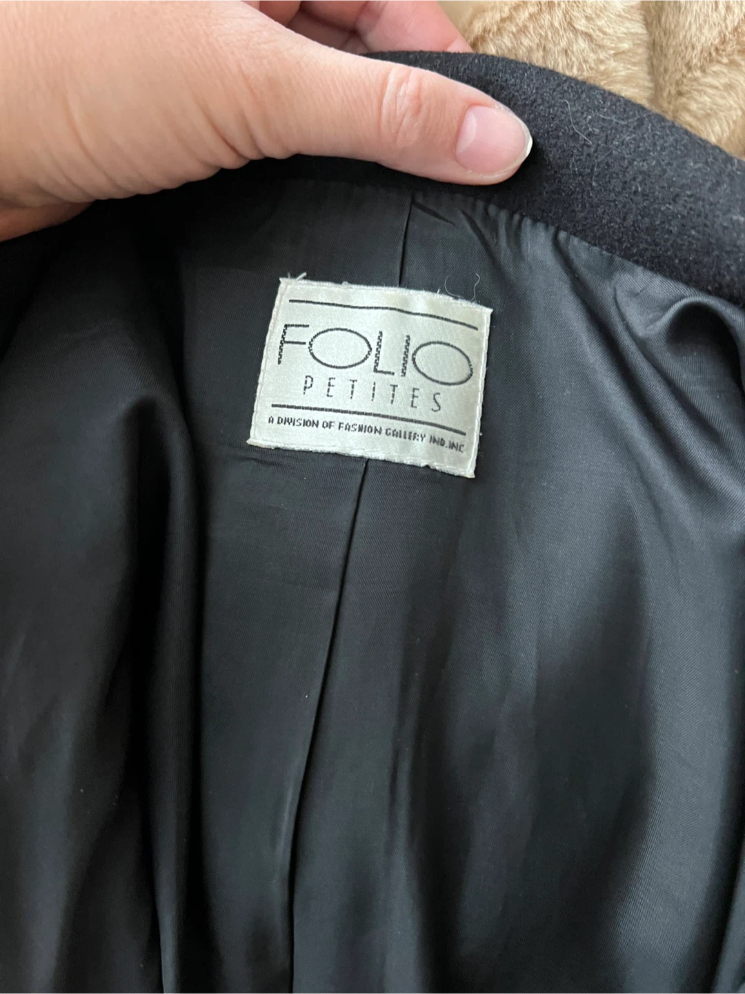 Vintage Folio Petites Wool Blend Black Blazer - photo 4