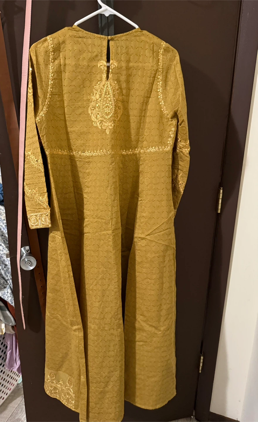 ETHNC Golden Embroidered Dress - photo 2