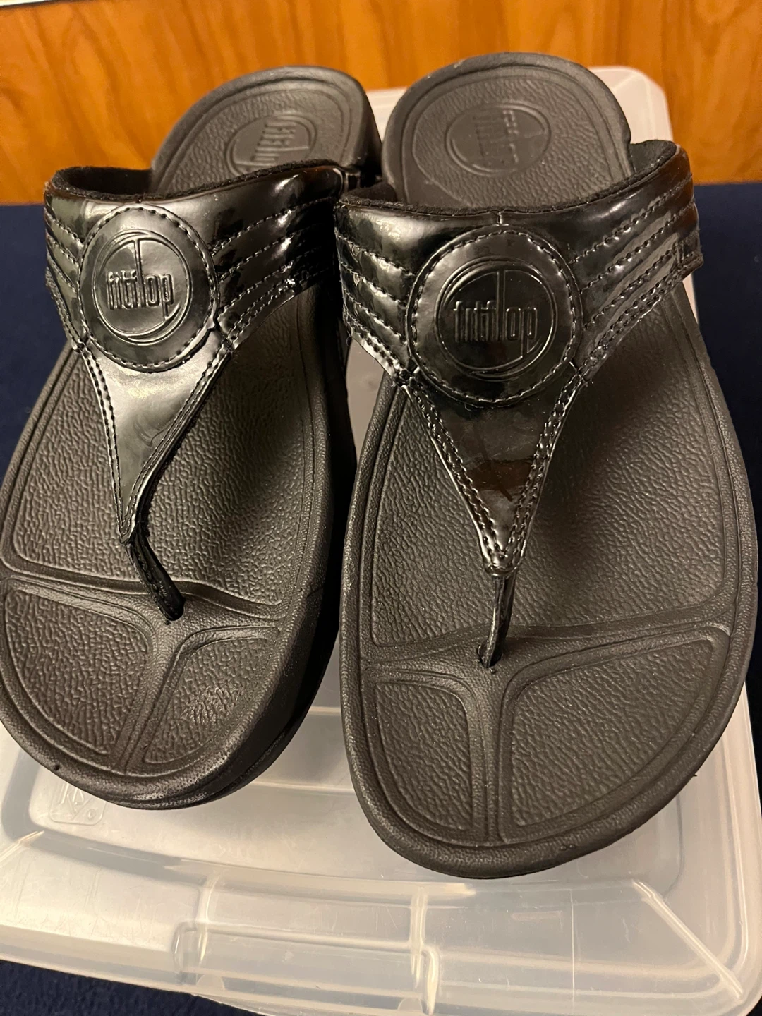 Fitflop Black Flip Flops