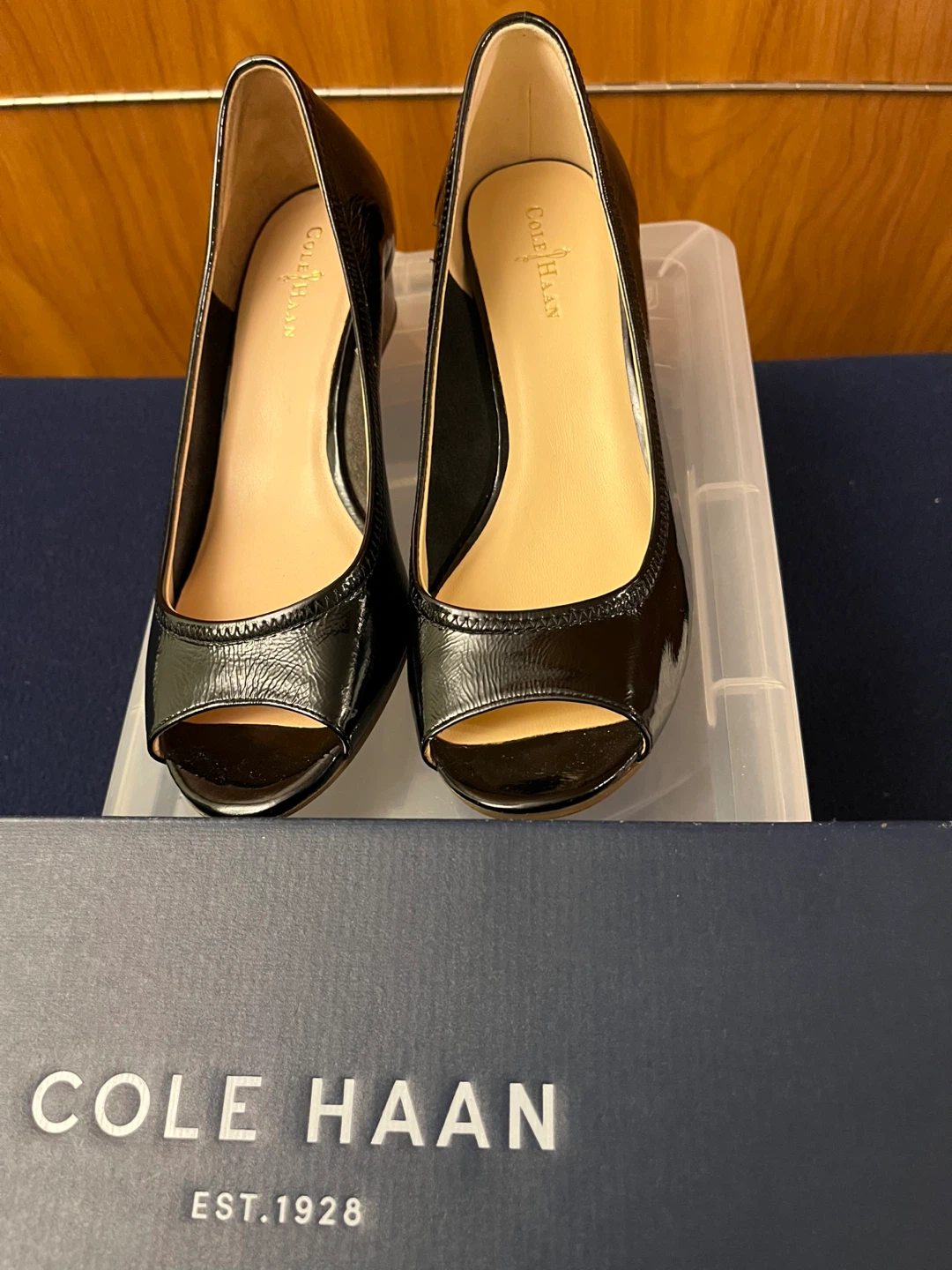 Cole Haan Black Patent Leather Heels