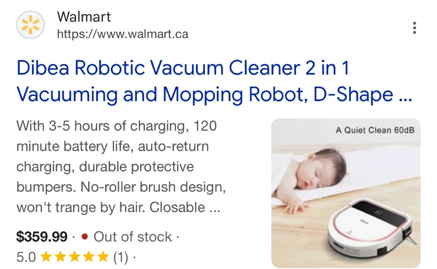 DIBEA Robot Vacuum w/ mop image indicator(8)