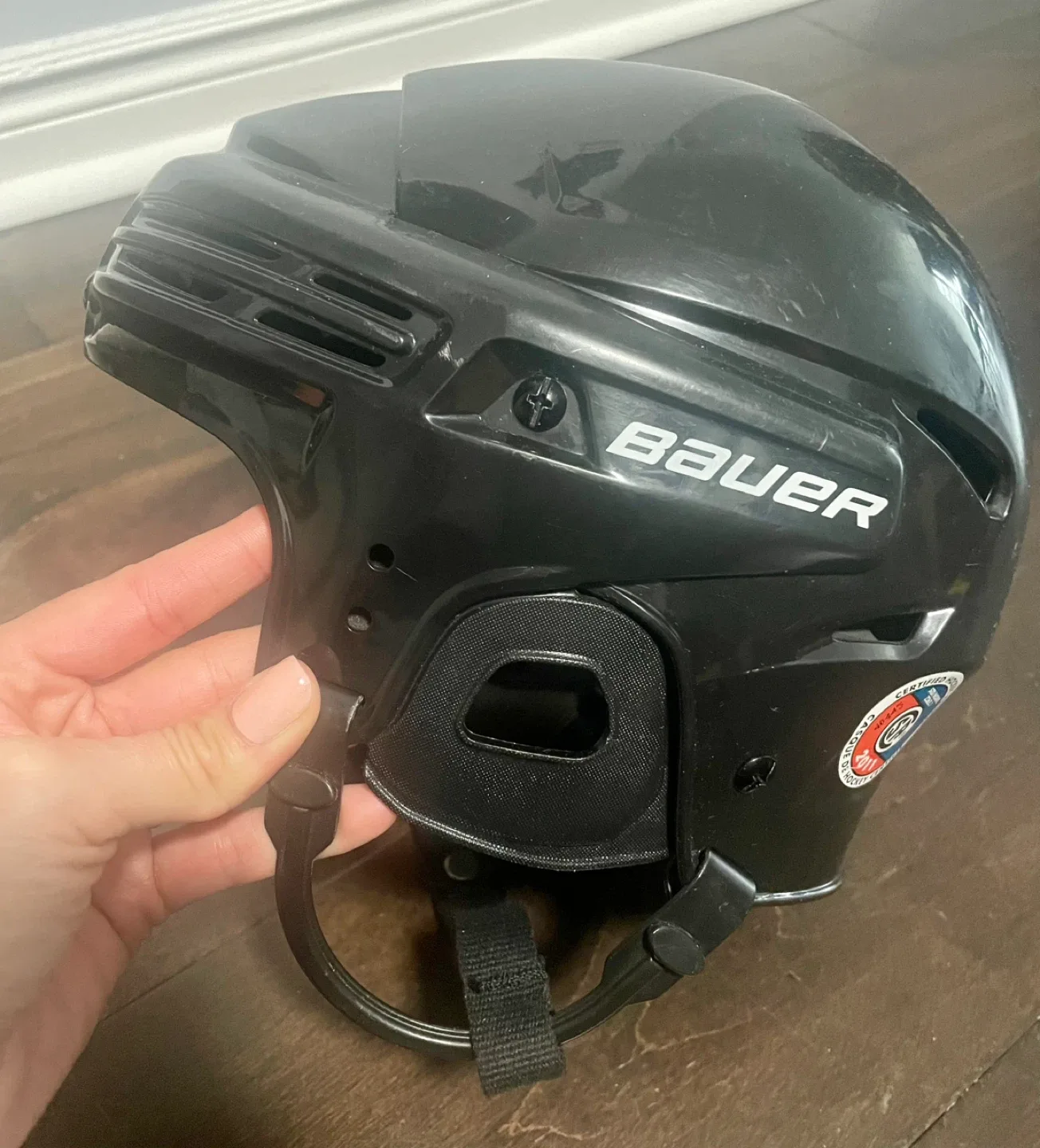 Children Bauer Hockey Helmet - Black image indicator(2)