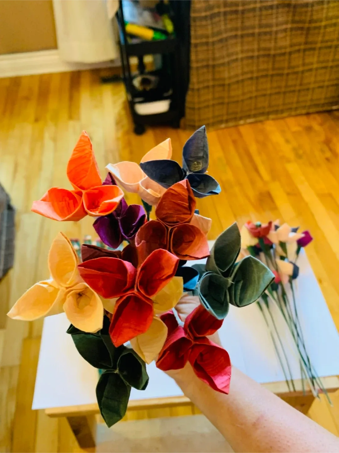 NEW handcrafted loose artificial flower decor image indicator(6)