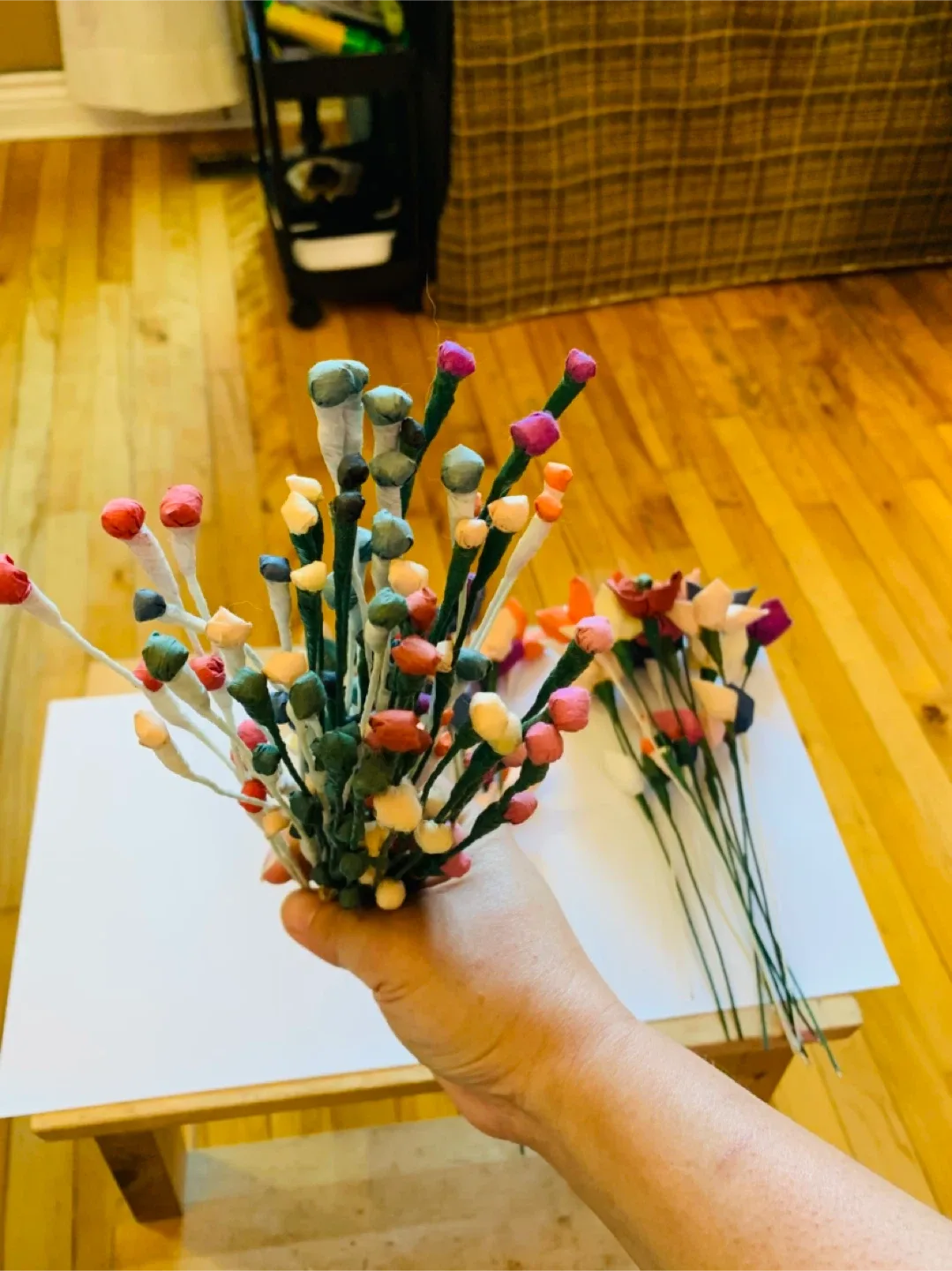 NEW handcrafted loose artificial flower decor image indicator(7)