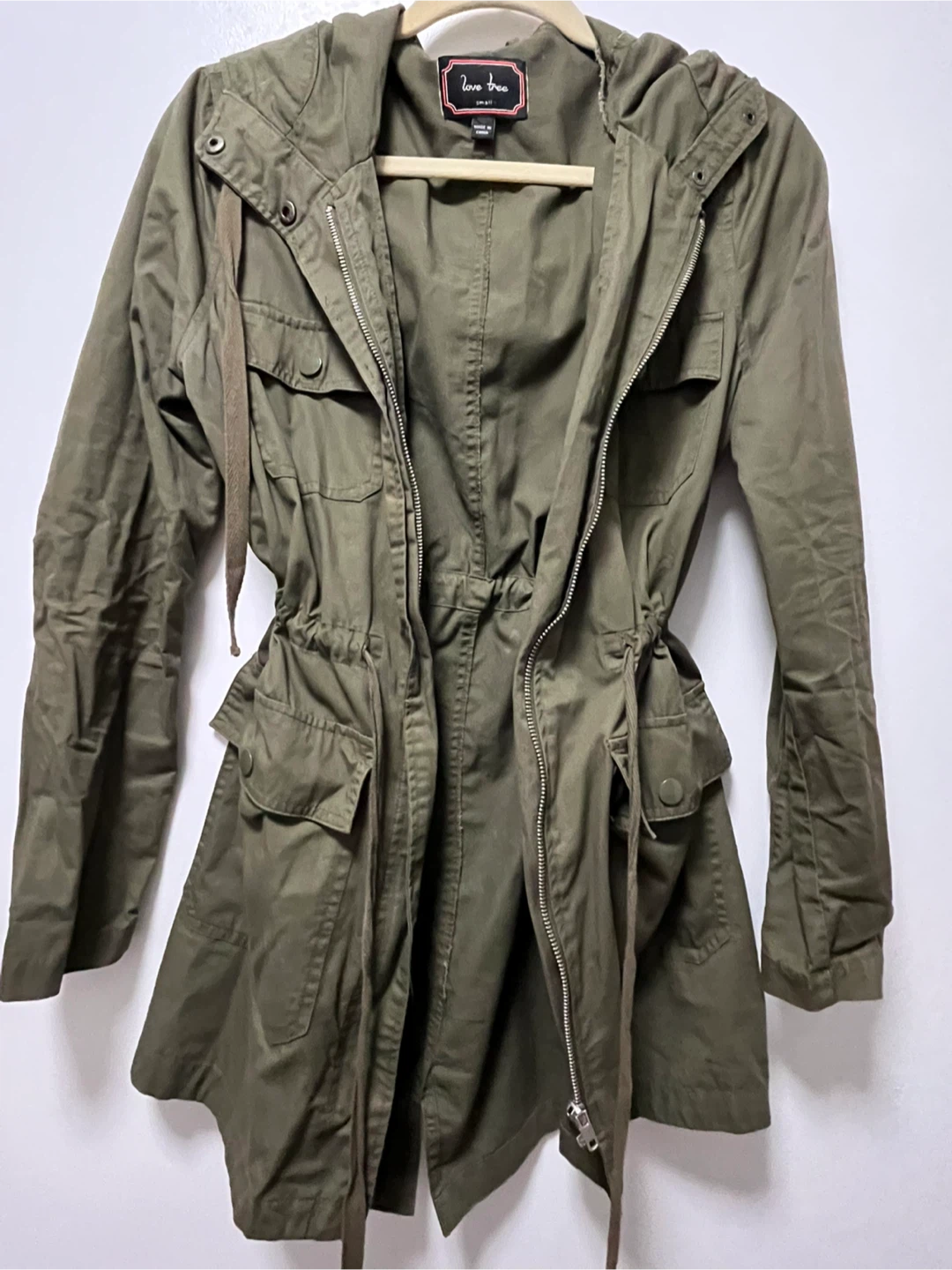 Green Hooded Anorak Jacket