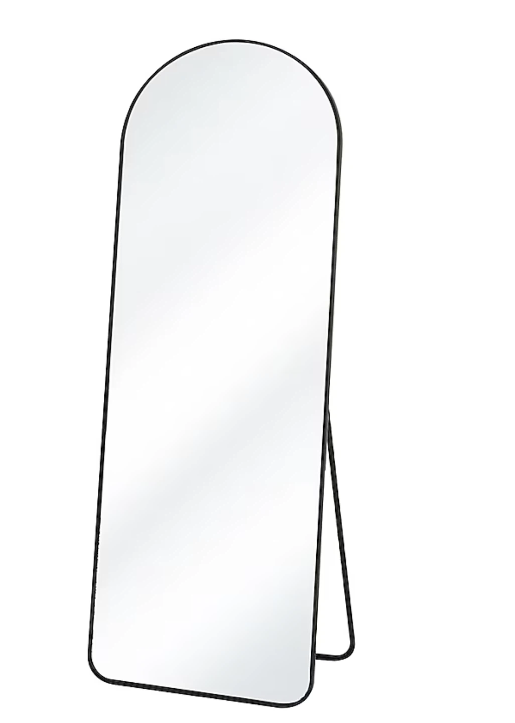 Arch Full Length Mirror, Black, 64 x 21 inches - photo 2