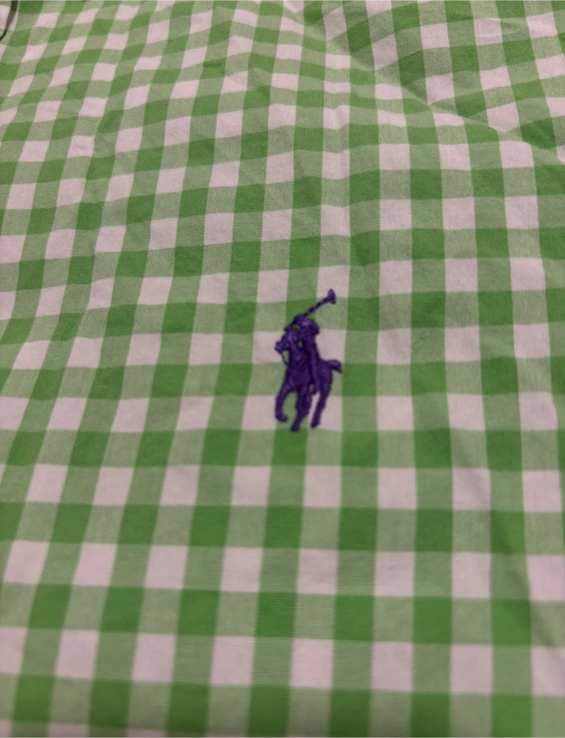 Ralph Lauren Green Gingham Button-Down Shirt - photo 2
