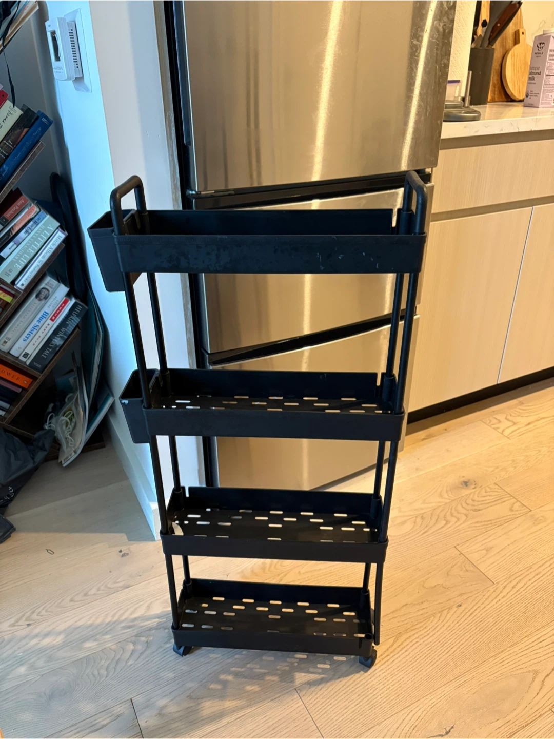 Black Rolling Cart