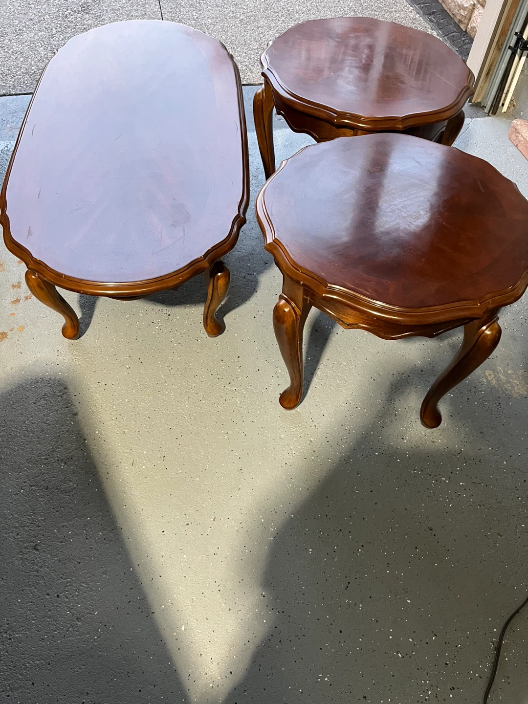 Wood Coffee & End Table Set