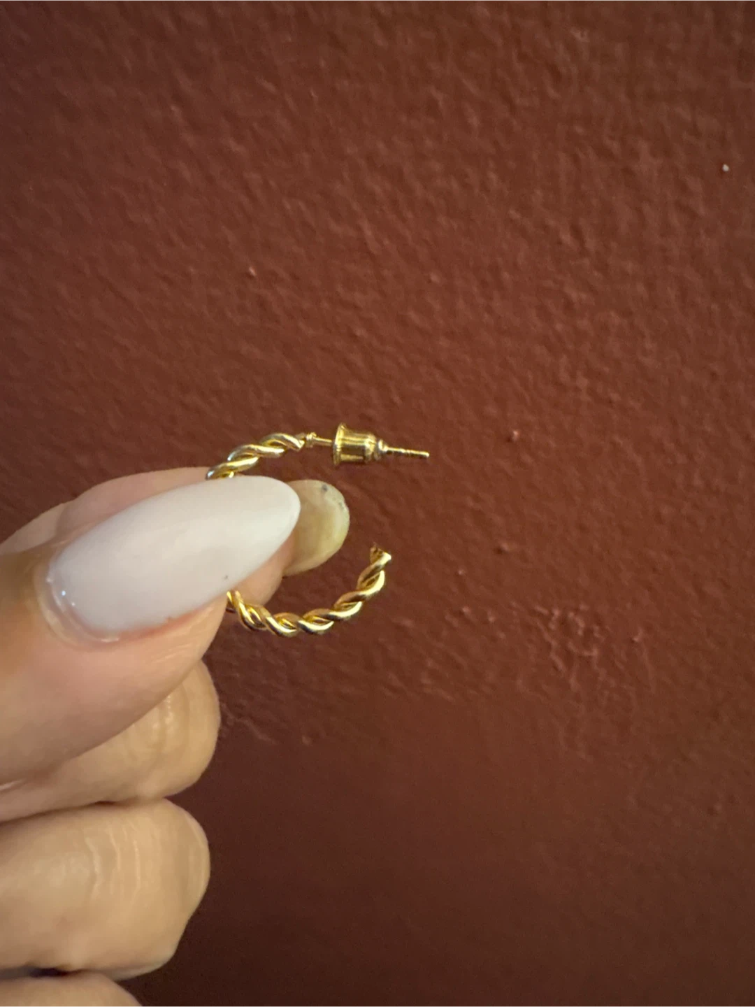 New Gold tone Twisted Hoop Earrings - photo 5