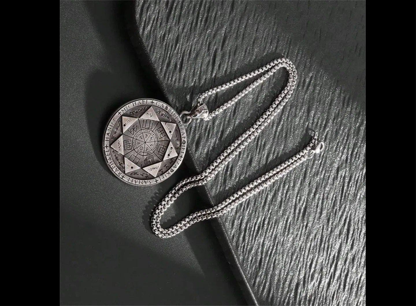 Silver Archangel Sigil Pendant Necklace thumbnail