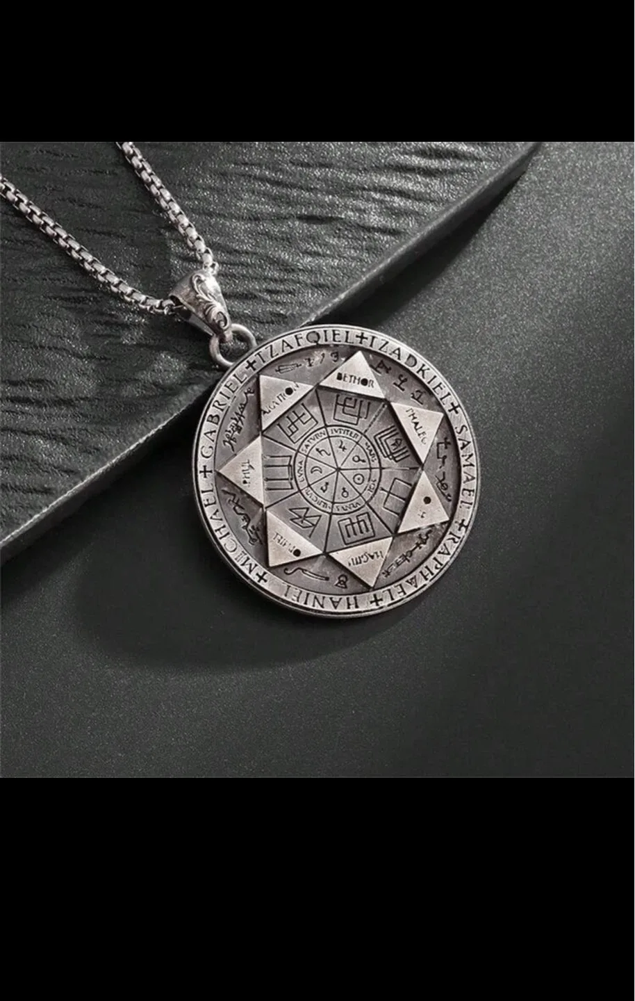 Silver Archangel Sigil Pendant Necklace image indicator(5)