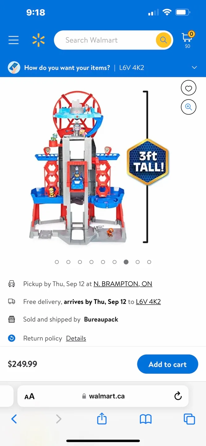 Paw Patrol Lookout Tower Playset thumbnail