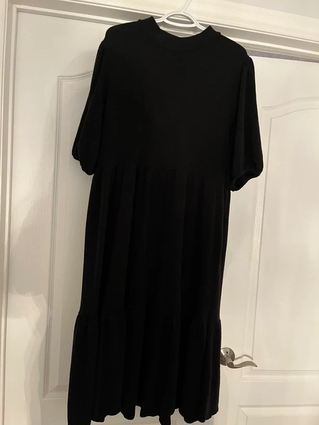 Zara Black Tiered Dress - Size XL image indicator(2)