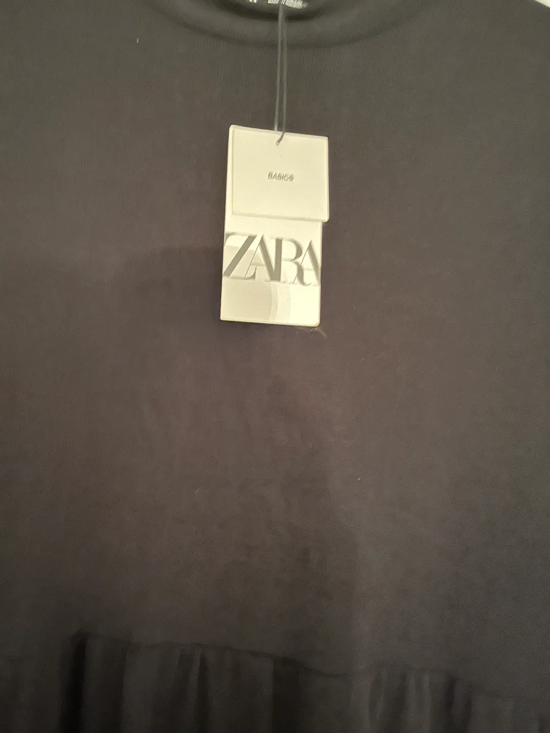 Zara Black Tiered Dress - Size XL image indicator(3)