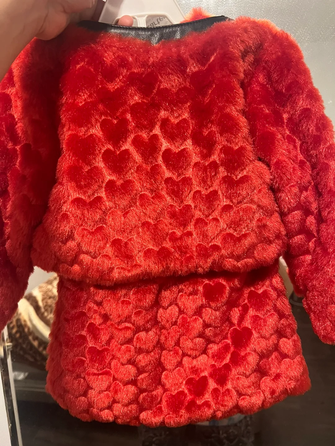 Infant Girls Red Heart Outfit - 18-24 Months from UK image indicator(4)