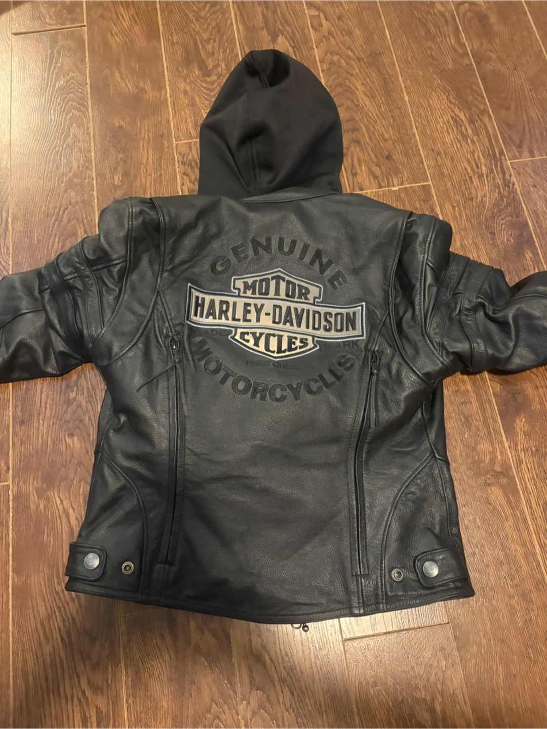 Harley-Davidson Black Leather Jacket XS - photo 2