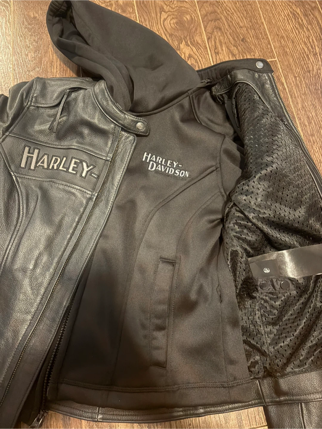 Harley-Davidson Black Leather Jacket XS - photo 3