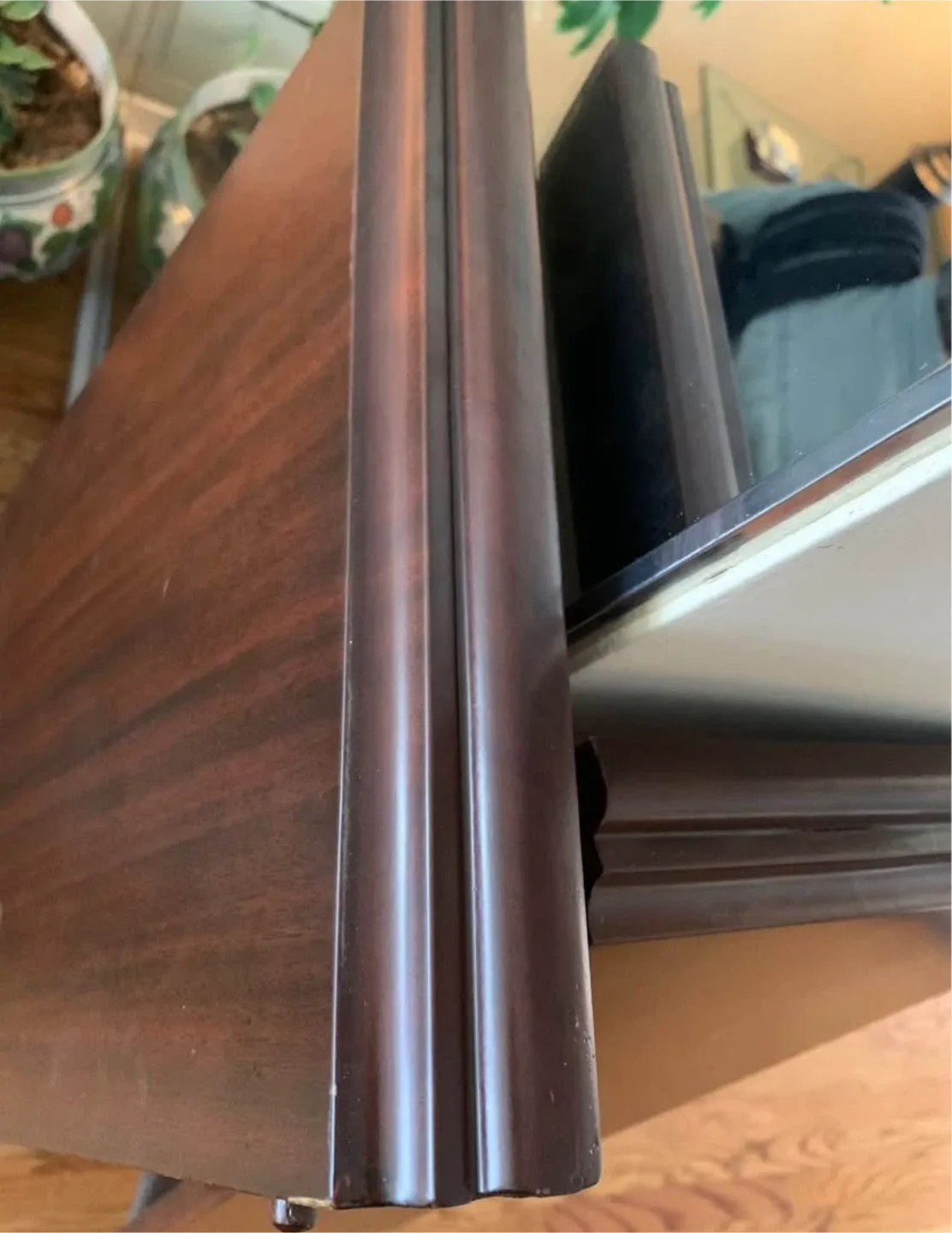 Dark Wood Dining Table with 6 Chairs image indicator(7)