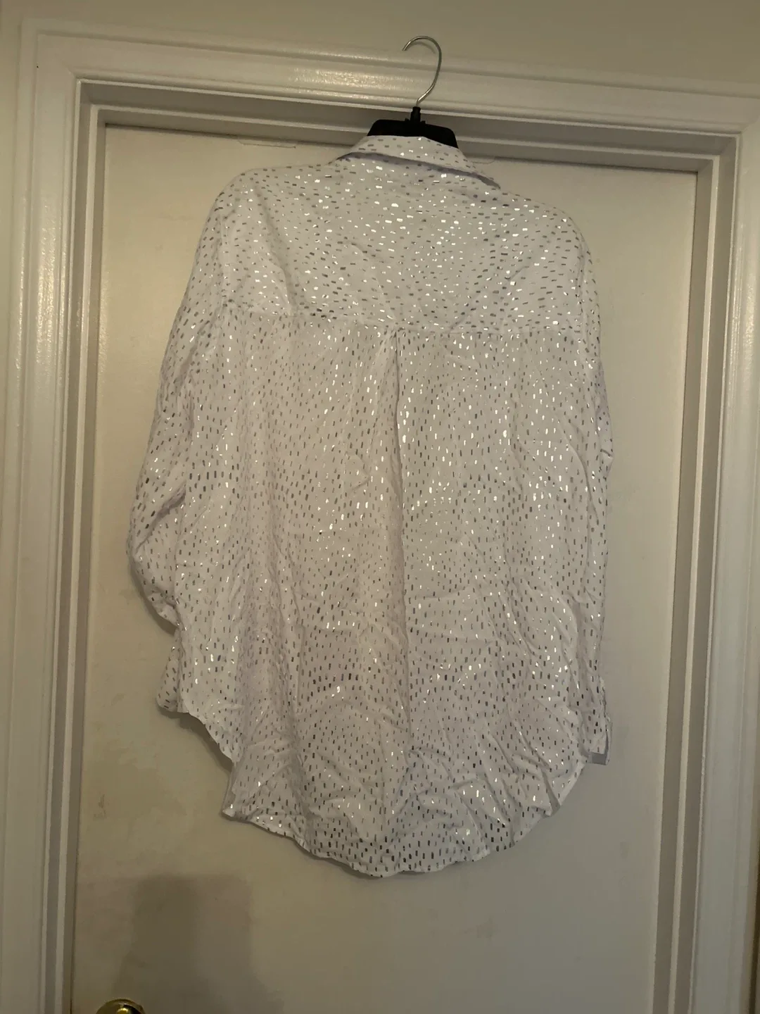 Jane + Delancey White Silver Blouse - XL image indicator(3)