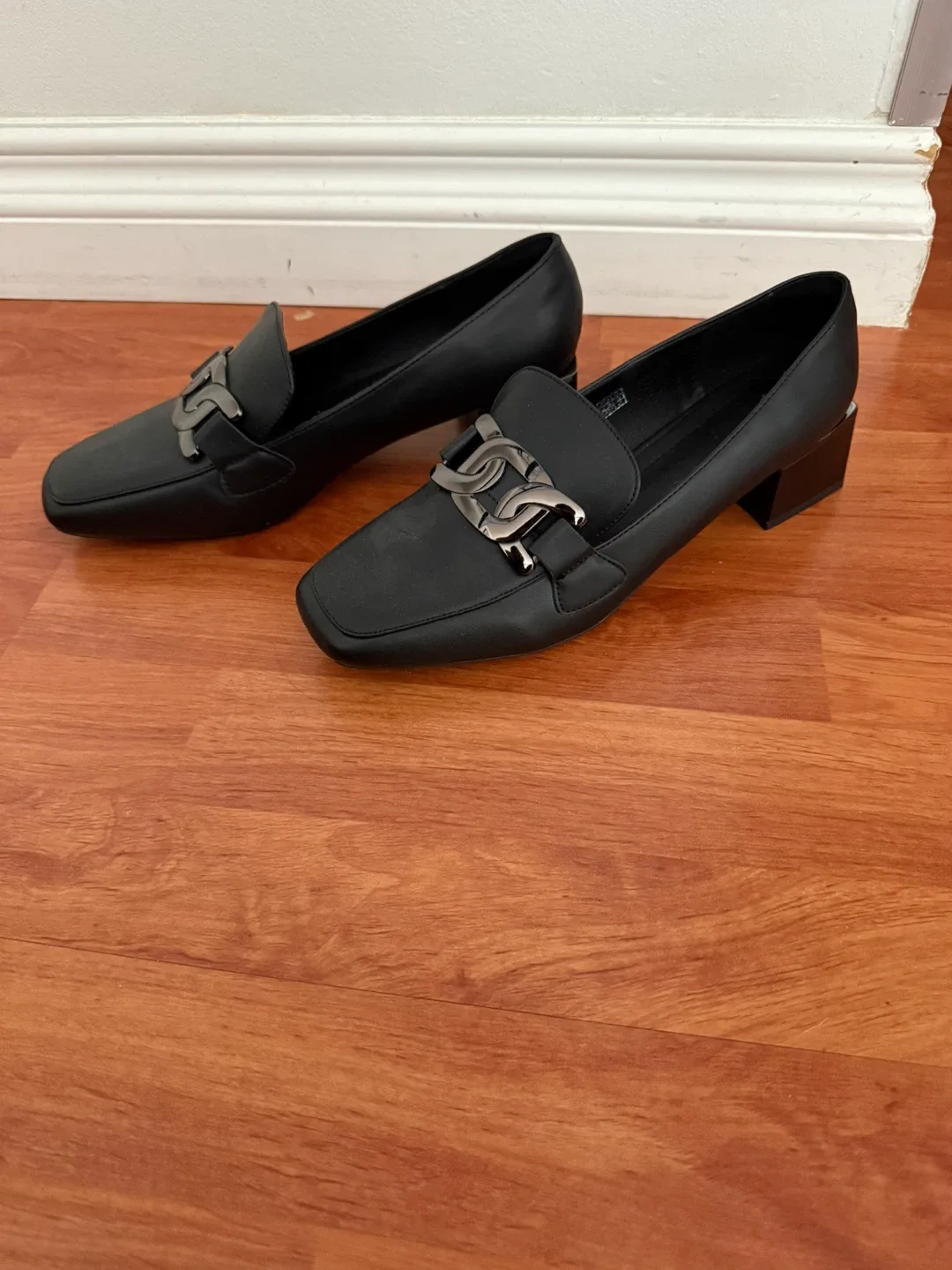 women Black Loafers - Size 40 thumbnail