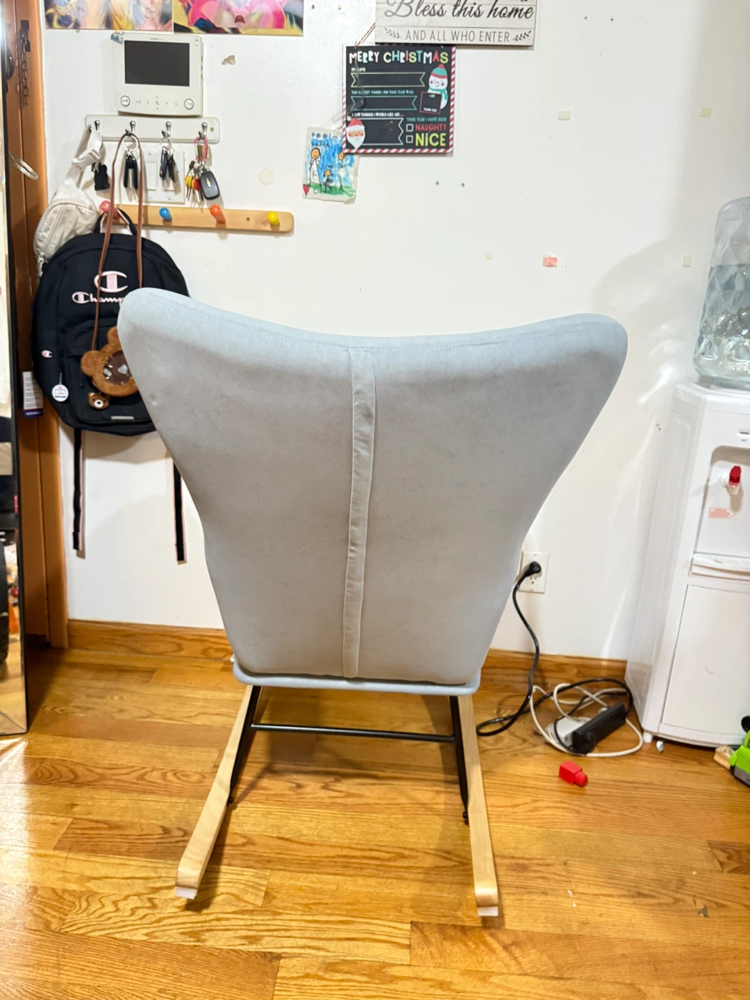Light Blue Rocking Chair - Like New! - photo 3