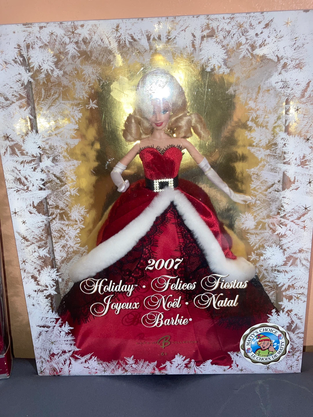 2002 & 2007 Holiday Celebration Barbie Dolls - photo 3