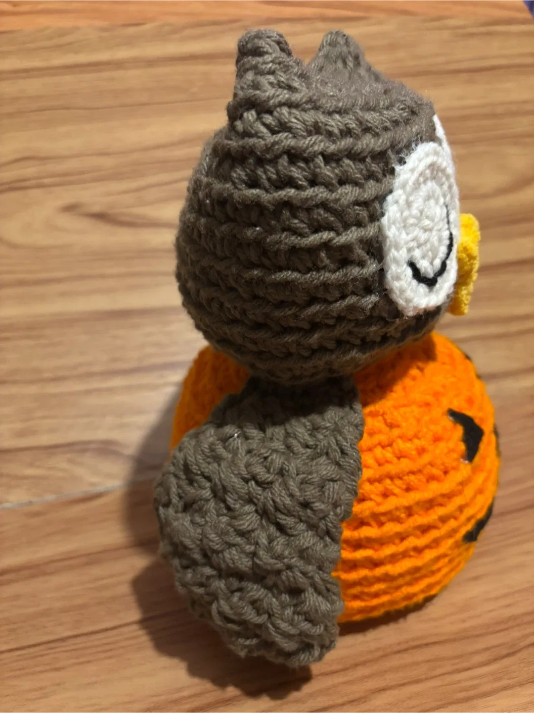 Handmade Crochet Pumpkin Owl/ Pink owl / Blue Owl image indicator(4)