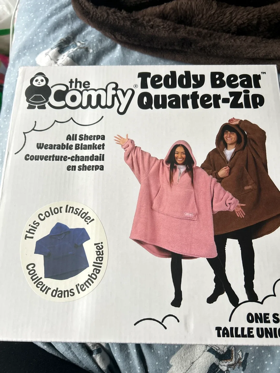 The Comfy Teddy Bear Quarter-Zip - Wearable Blanket thumbnail