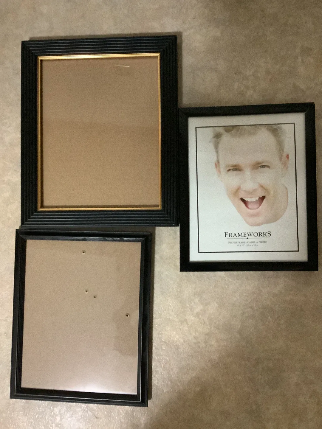 Three 8” x 10” Photo Frames